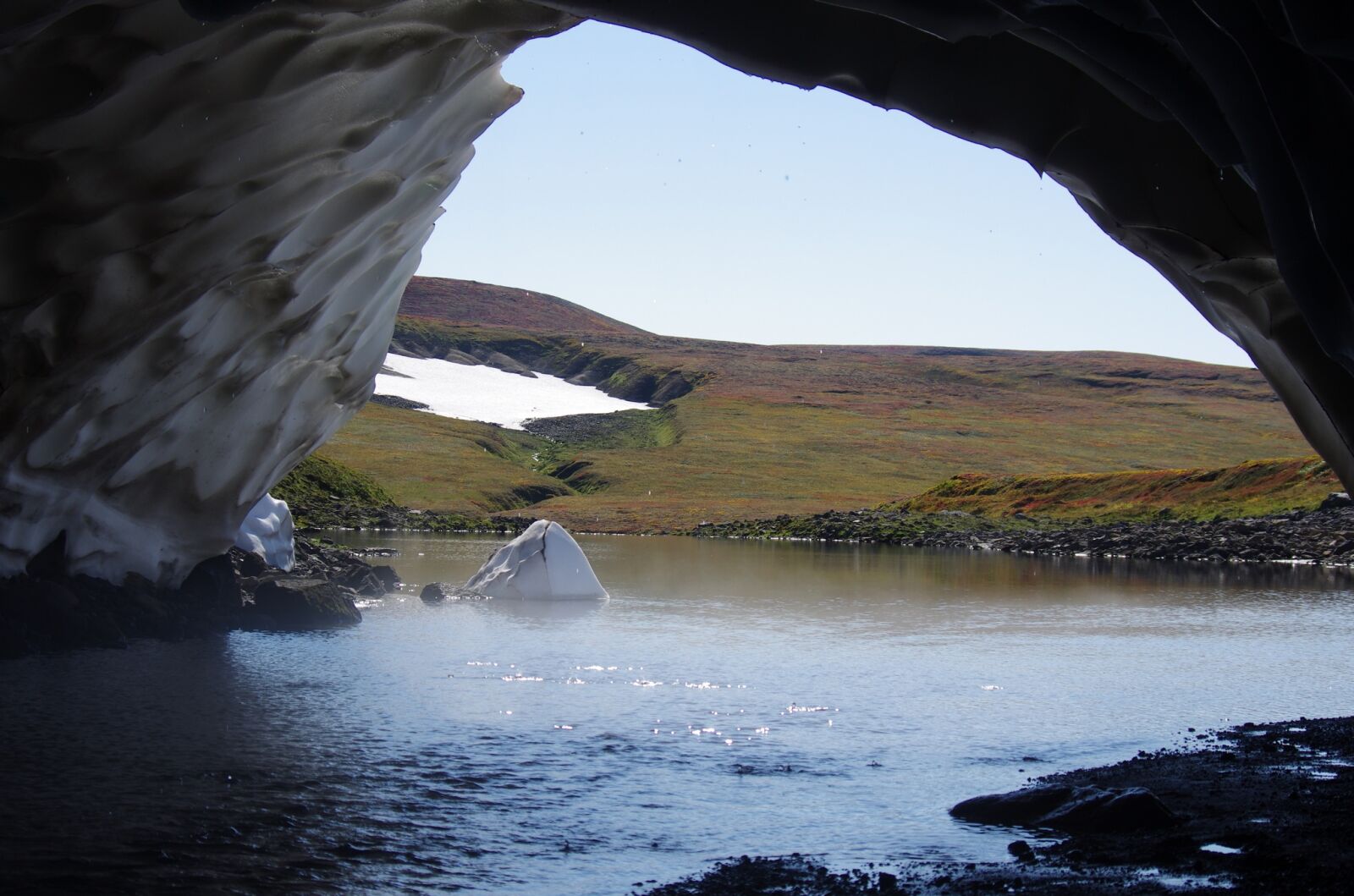 Pentax K-5 sample photo. Snow cave, creek, snowdrift photography