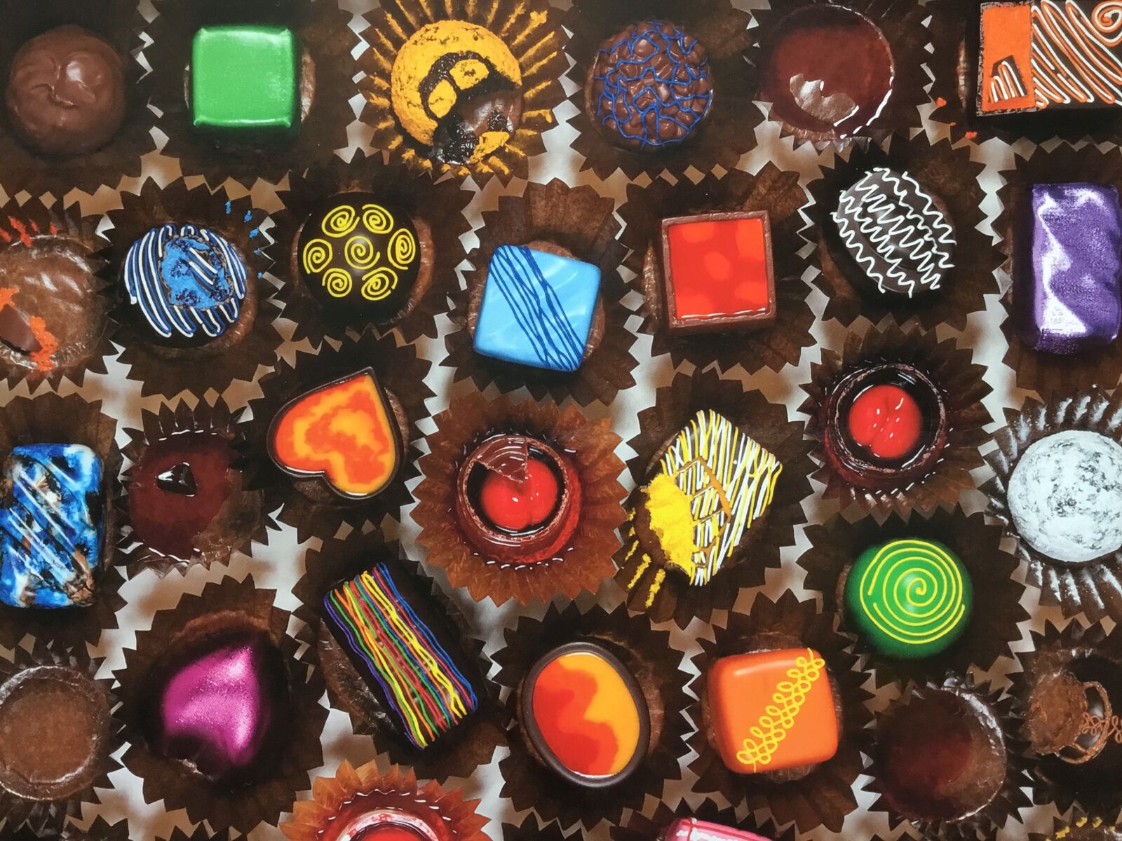 Apple iPad (5th generation) sample photo. Chocolates, glass, art photography