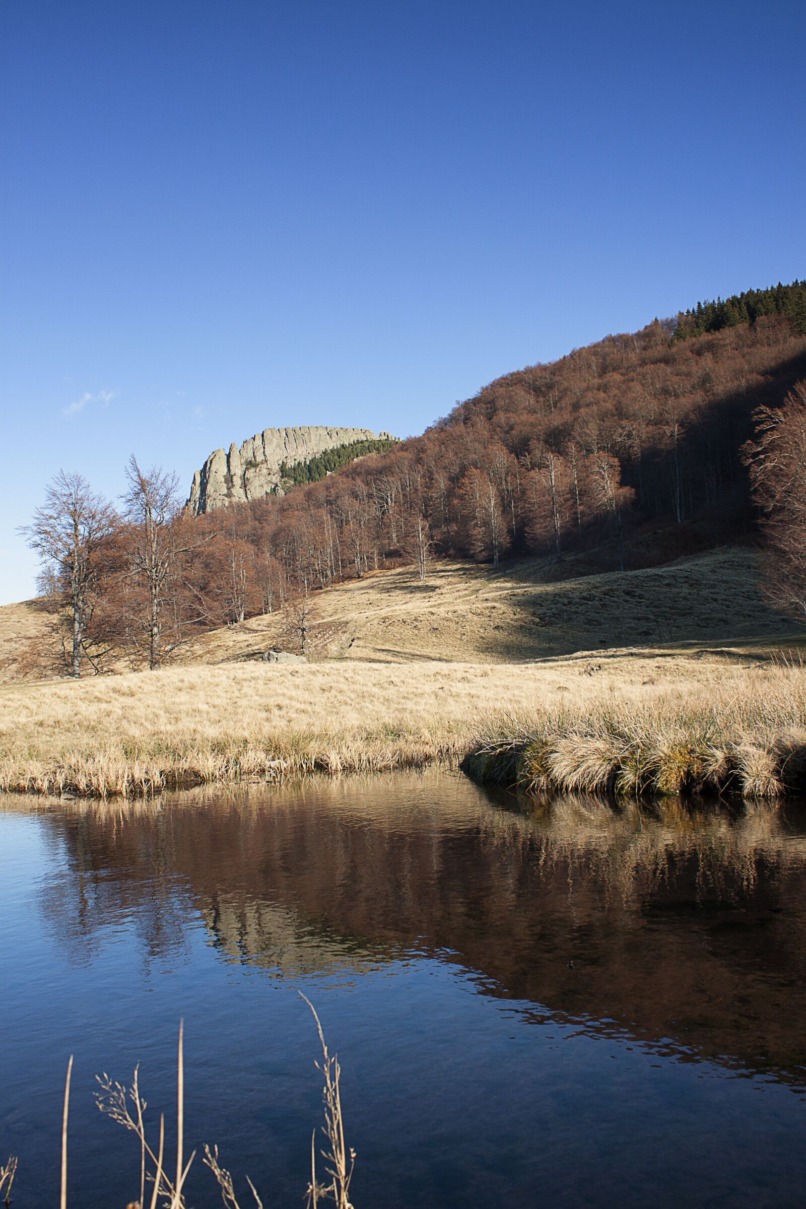Canon EF-S 18-55mm F3.5-5.6 IS sample photo. Mountain, lake, nature photography