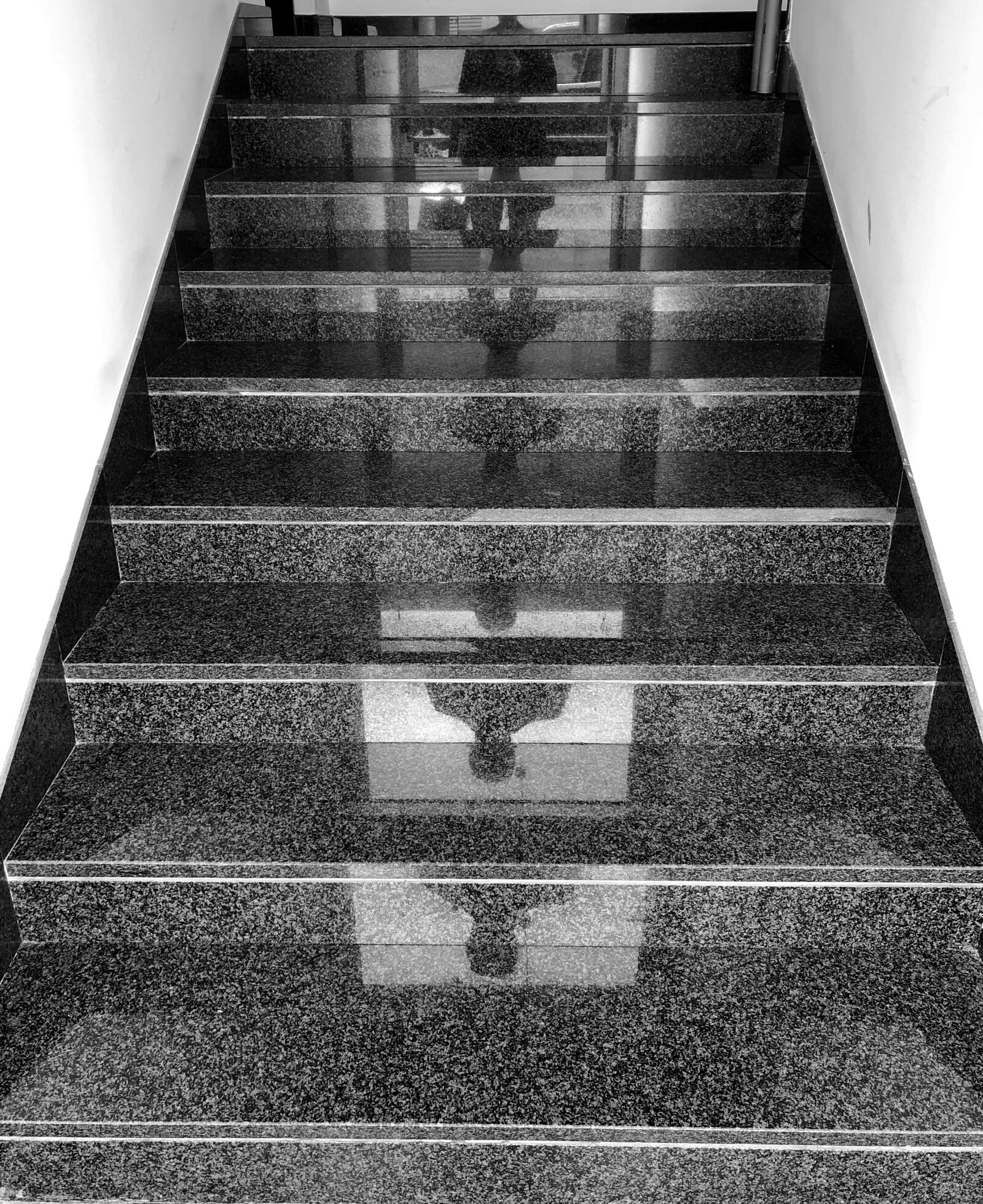 iPhone X back dual camera 4mm f/1.8 sample photo. Stairs, perspective, architecture photography