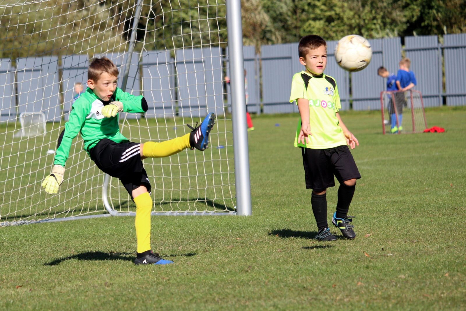 Canon EF-S 55-250mm F4-5.6 IS STM sample photo. Goalkeeper, prep, tournament photography