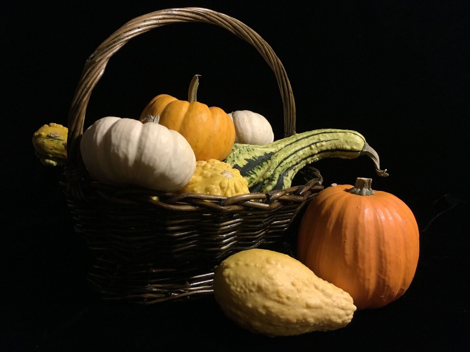 Apple iPad Pro sample photo. Pumpkin, gourd, basket photography