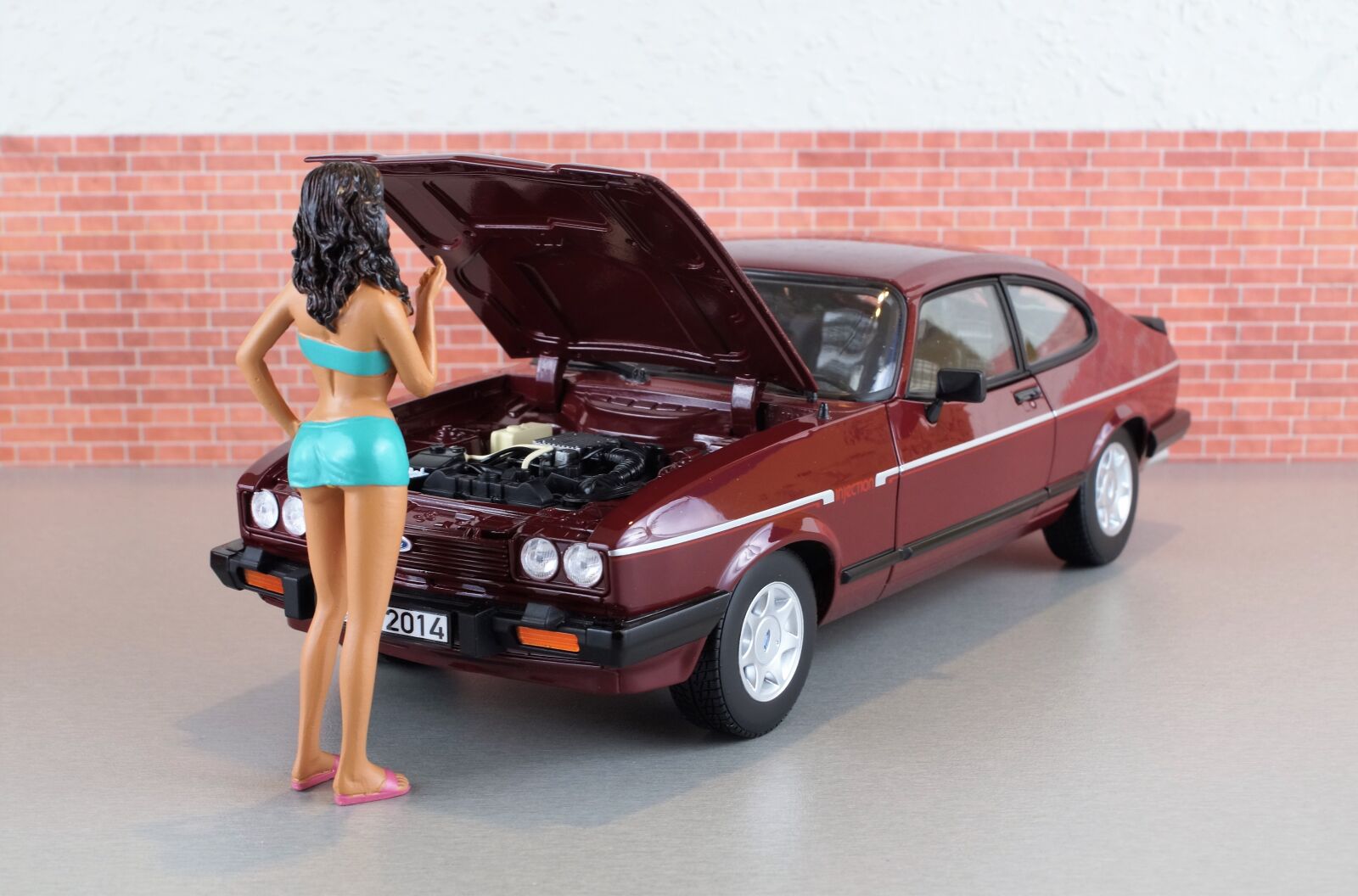 Sony DT 18-70mm F3.5-5.6 sample photo. Model car, ford, capri photography