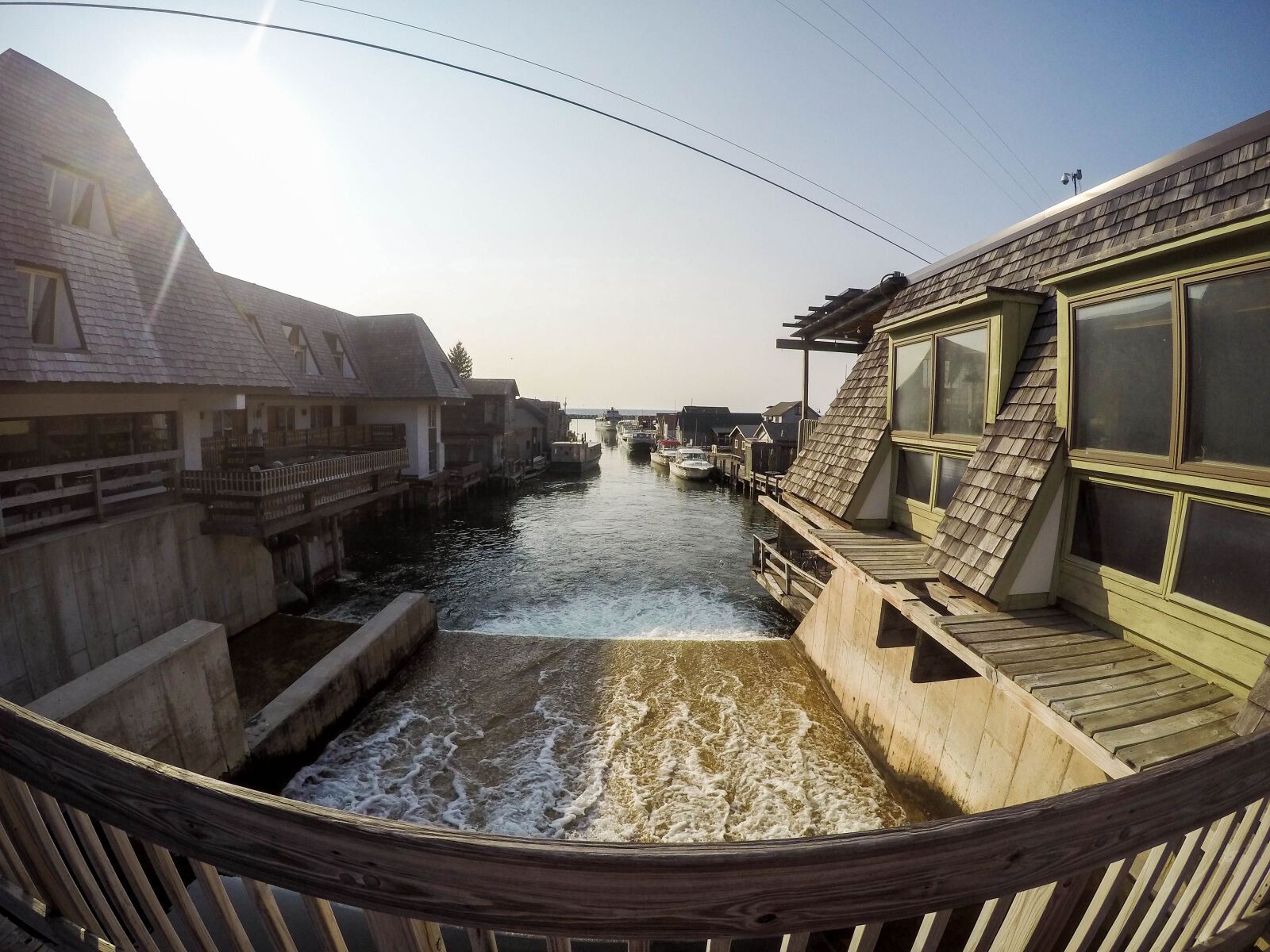 GoPro HERO4 Silver sample photo. Fishing, town, leland, michigan photography