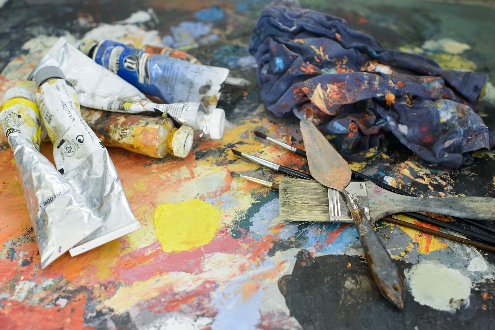 Nikon D800 sample photo. Painter, paint, artist photography