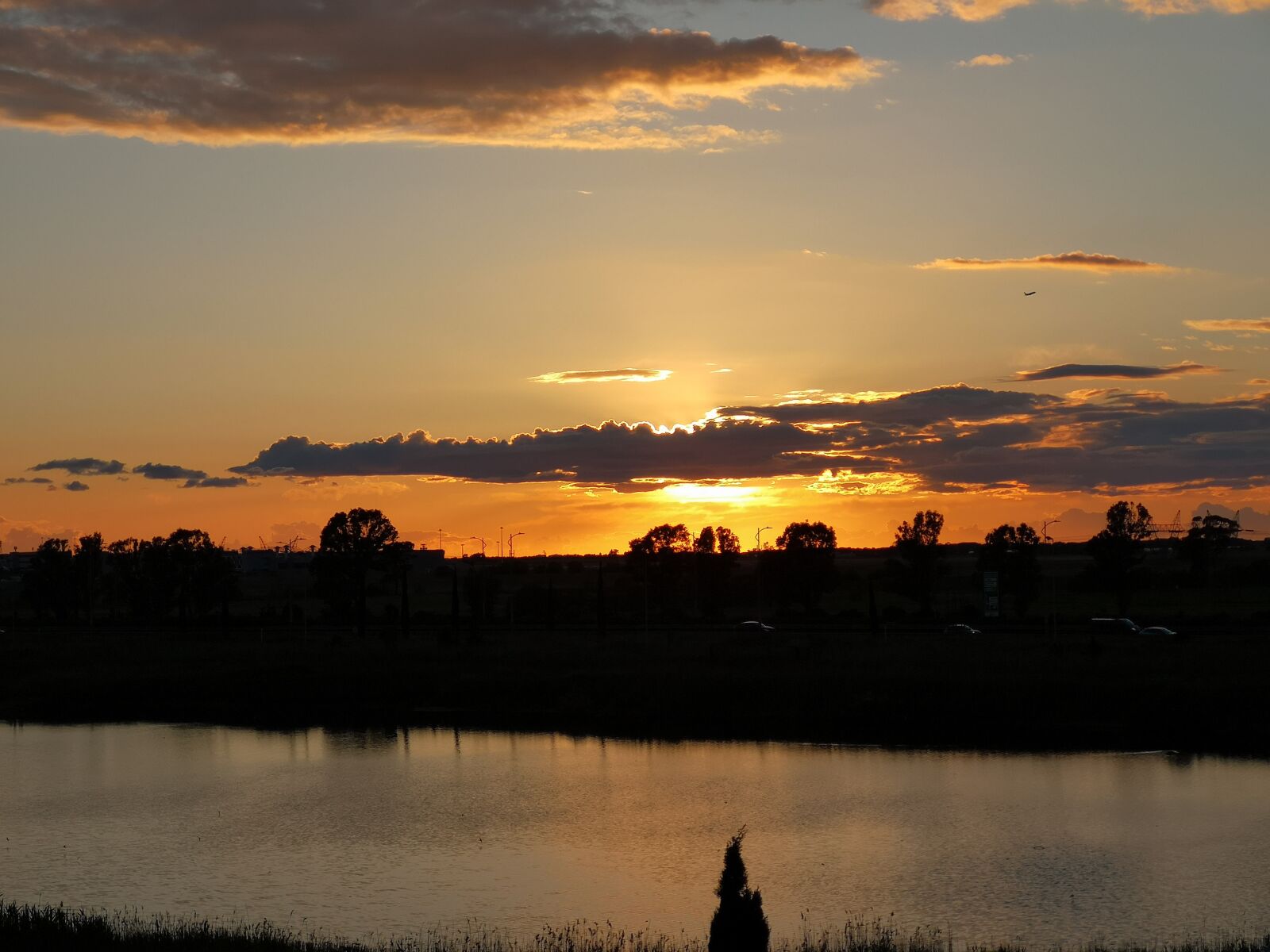 HUAWEI CLT-L29 sample photo. Sunset, fiumicino, clouds photography