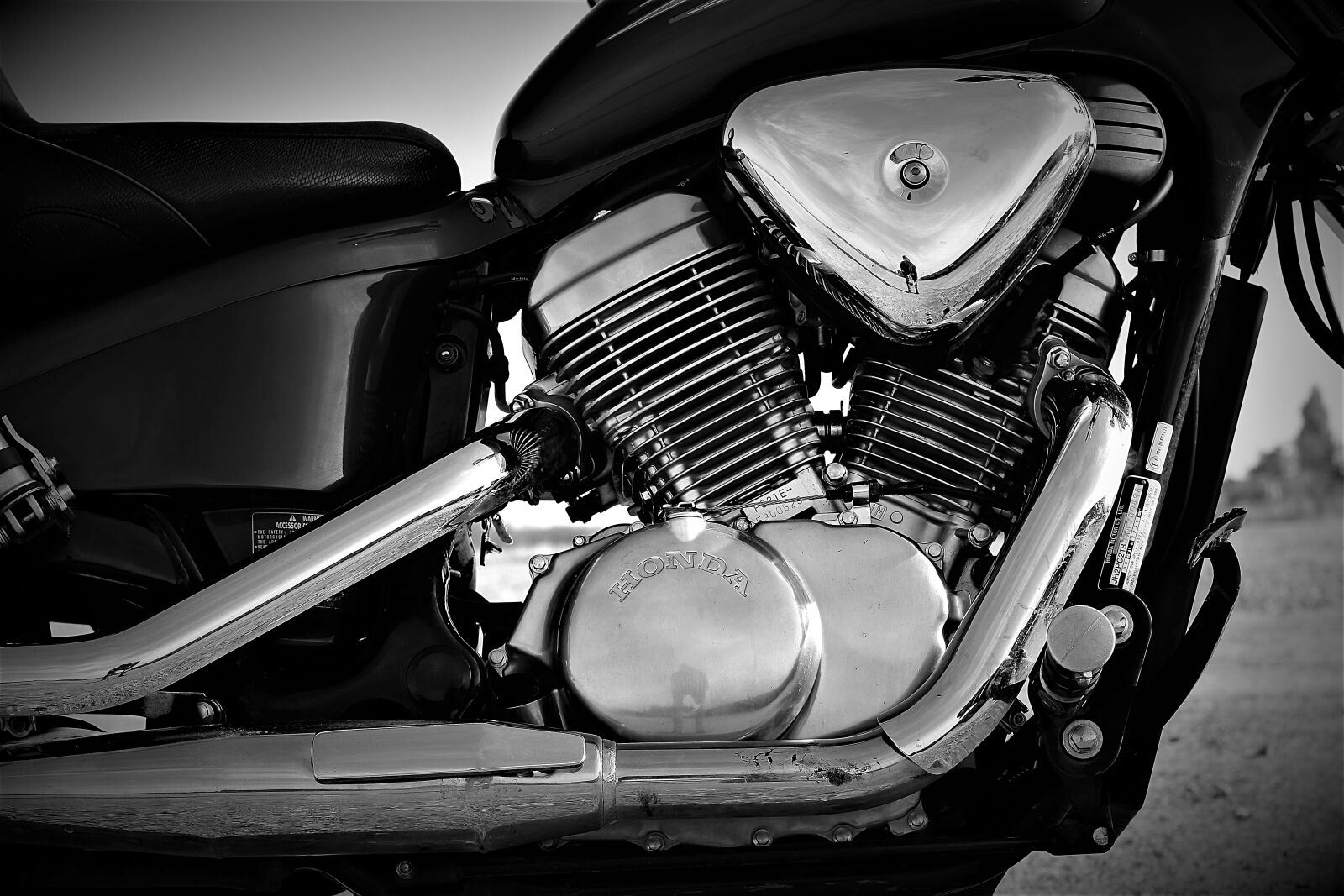 Nikon 1 J5 sample photo. Engine, honda, honda shadow photography