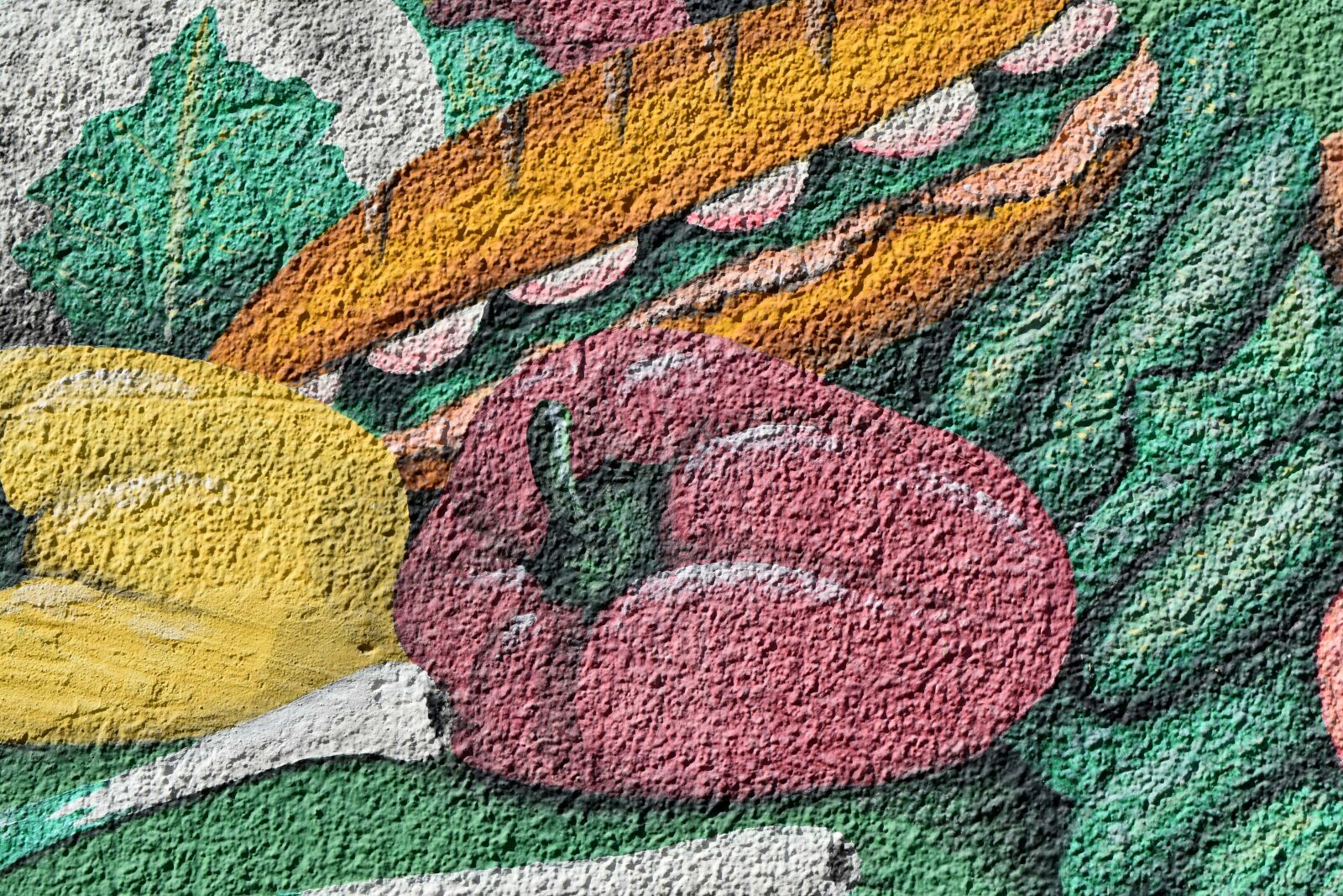 Nikon D5500 sample photo. Bell pepper, graffiti, vegetable photography