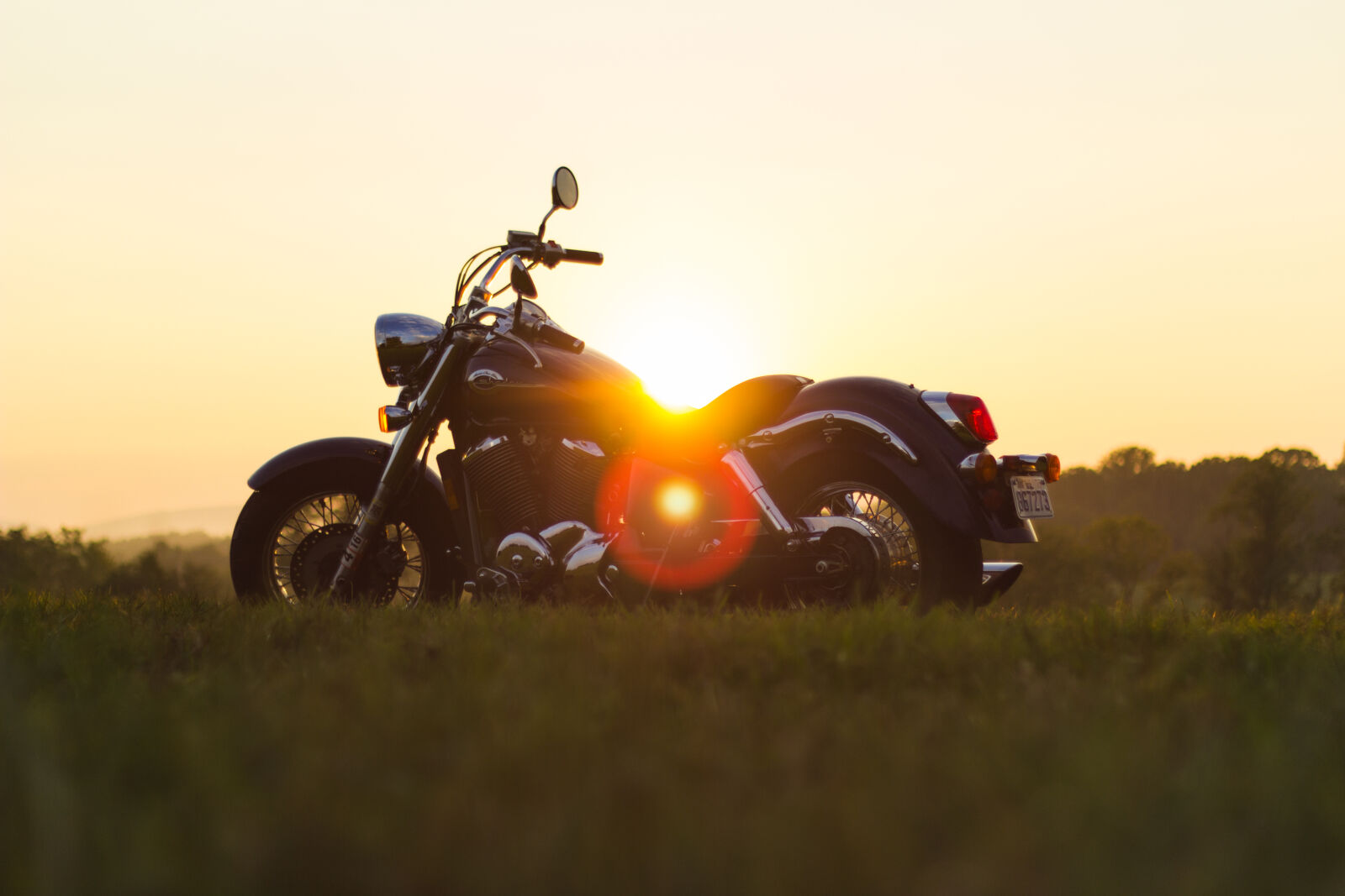Canon EOS 60D sample photo. Sunset, motorcycle, motorbike, roadtrip photography