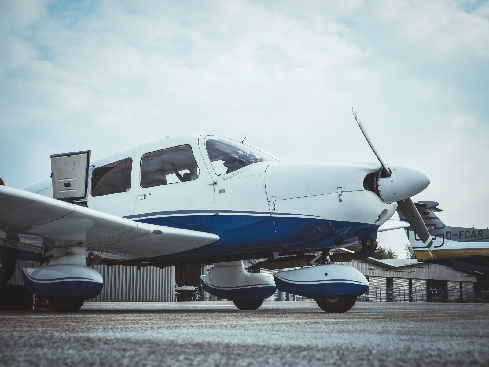 Panasonic DMC-G81 sample photo. Aircraft, propeller, flying photography