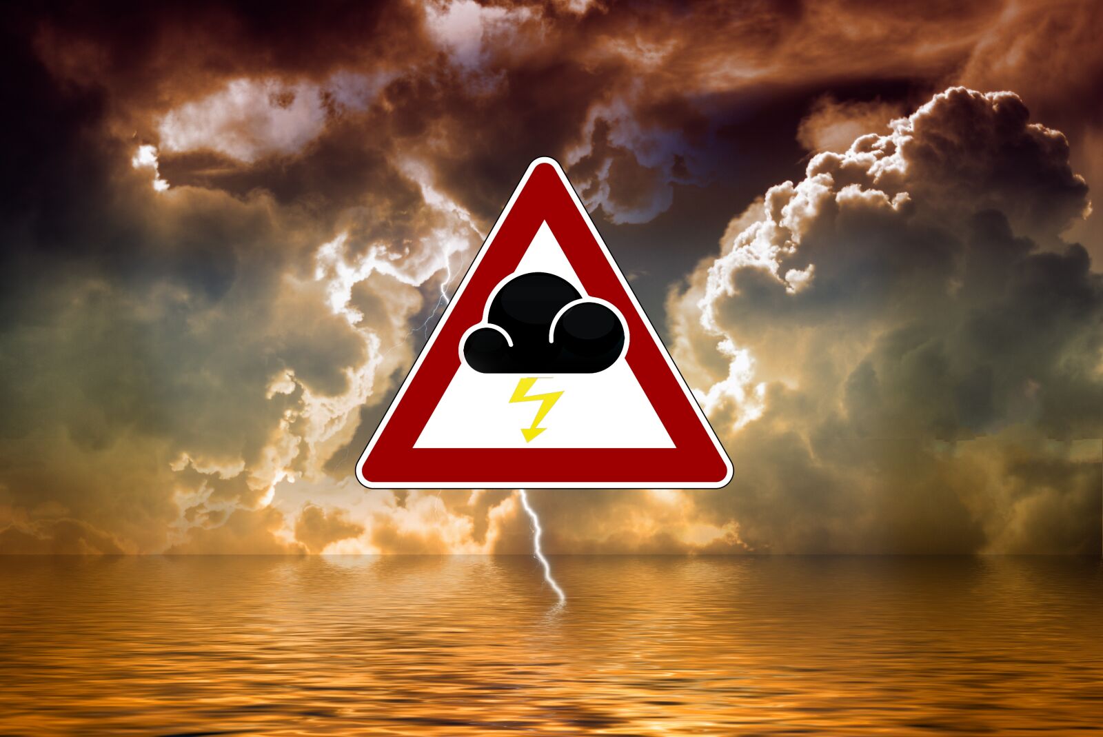 Sony Alpha DSLR-A230 sample photo. Storm, severe weather warning photography
