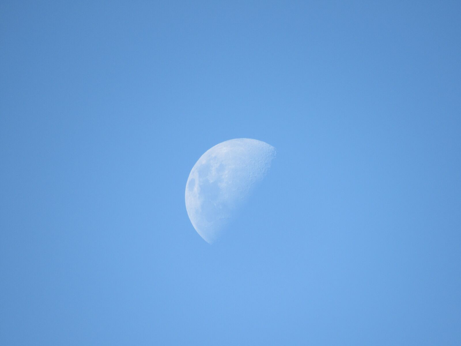 Canon PowerShot SX530 HS sample photo. Sky, blue sky, moon photography