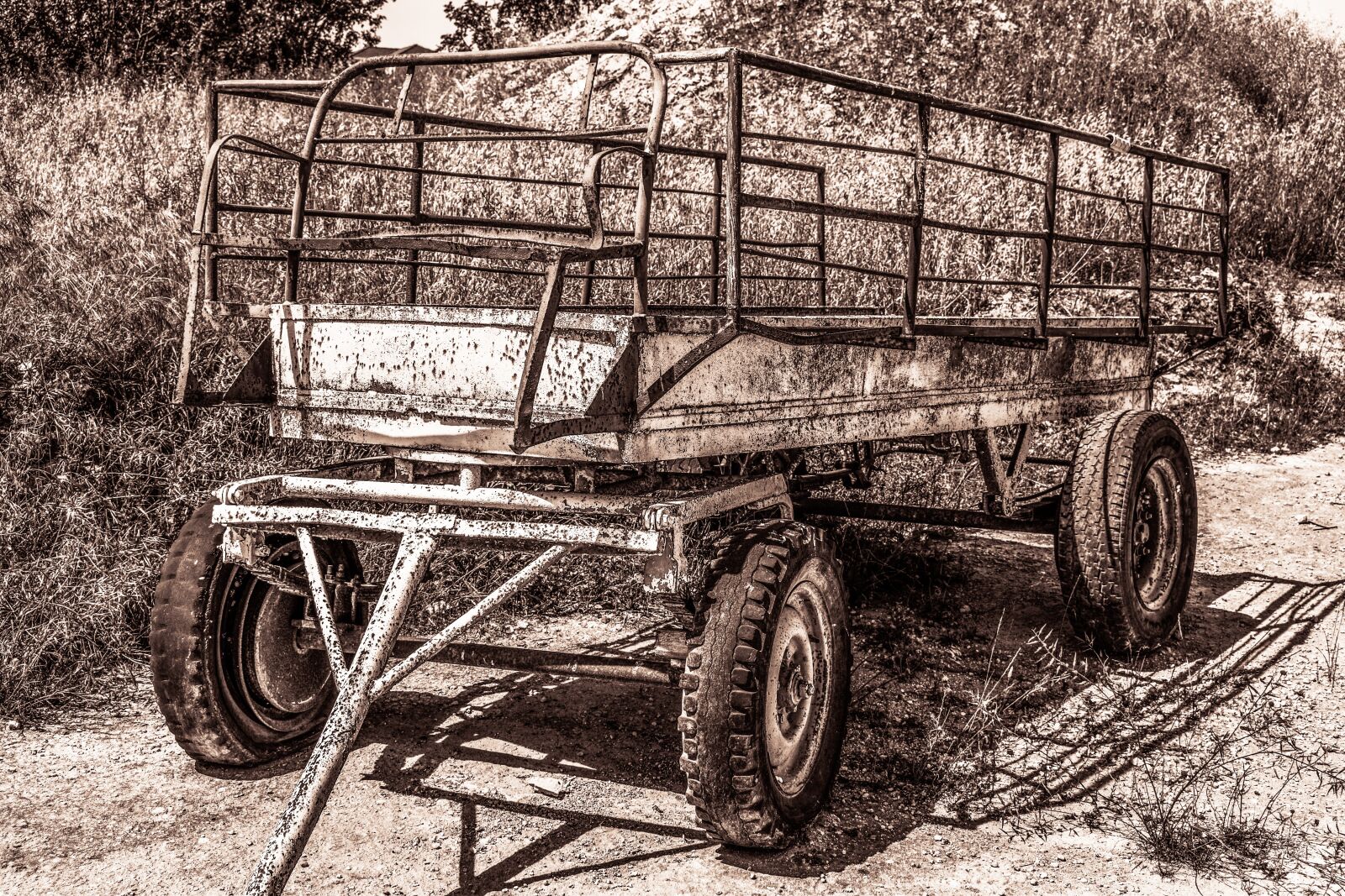 Nikon D3300 sample photo. Trailer, old, aged photography