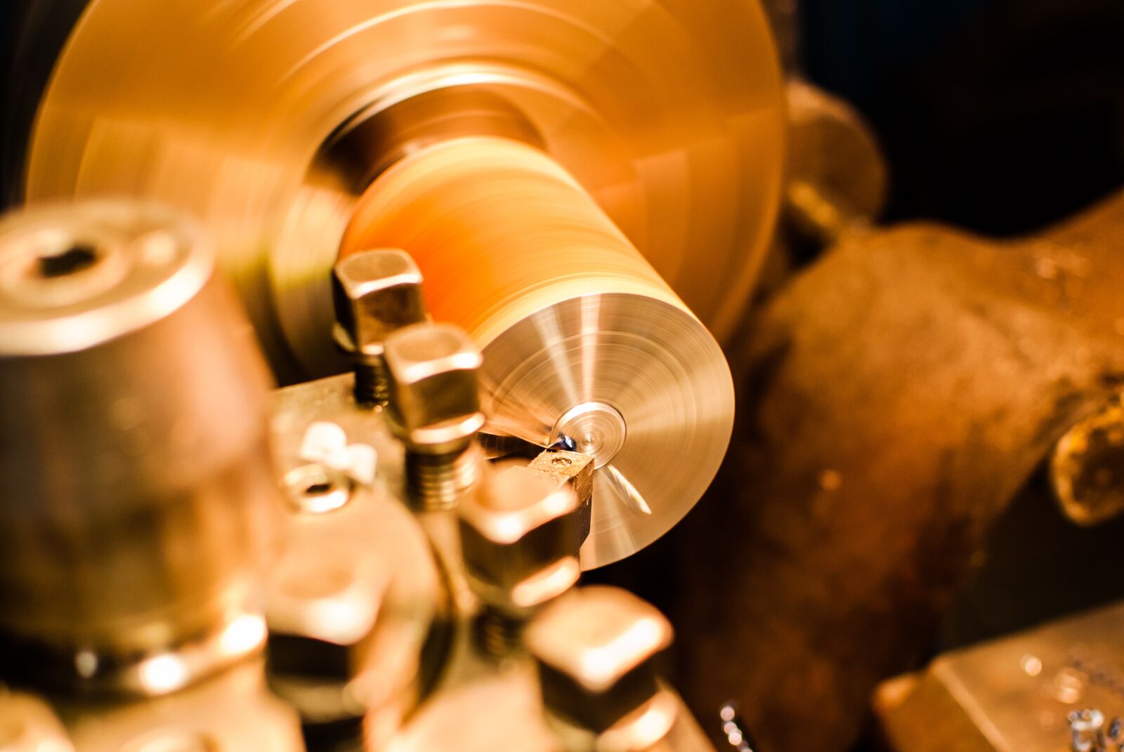 Nikon D60 sample photo. Lathe, turner, workshop photography