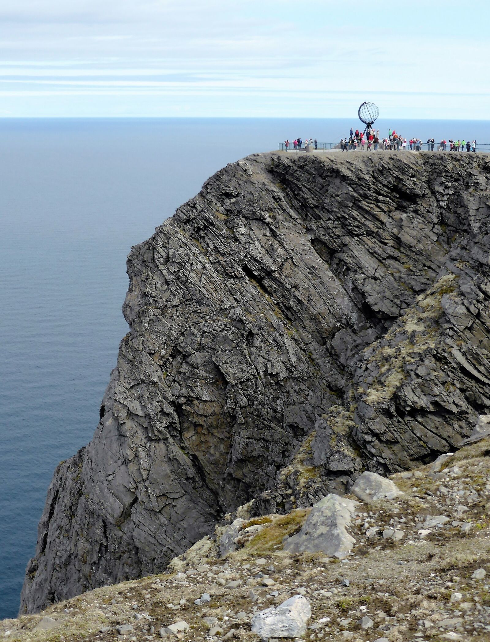 Panasonic Lumix DMC-ZS30 (Lumix DMC-TZ40) sample photo. North cape, abyss, rock photography