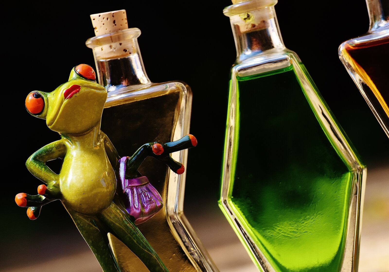 Nikon D7200 sample photo. Frogs, chick, beverages photography