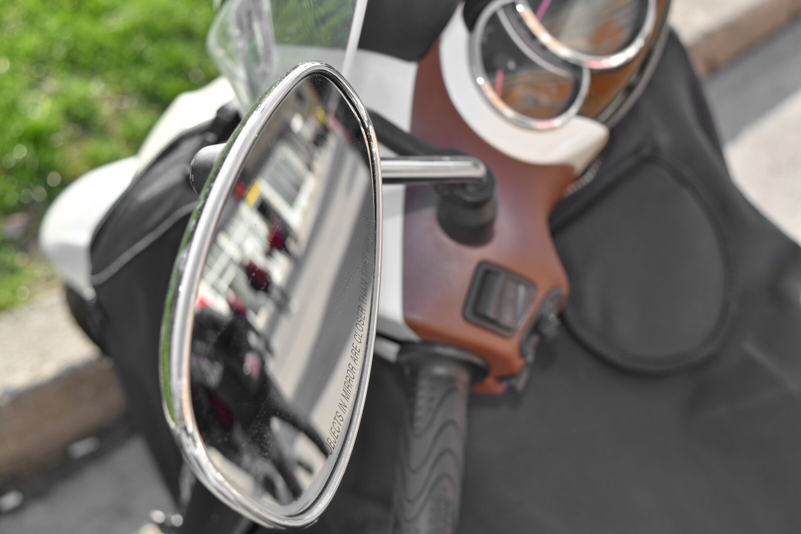 Nikon D5500 sample photo. Mirror, motorbike, reflection, transportation photography