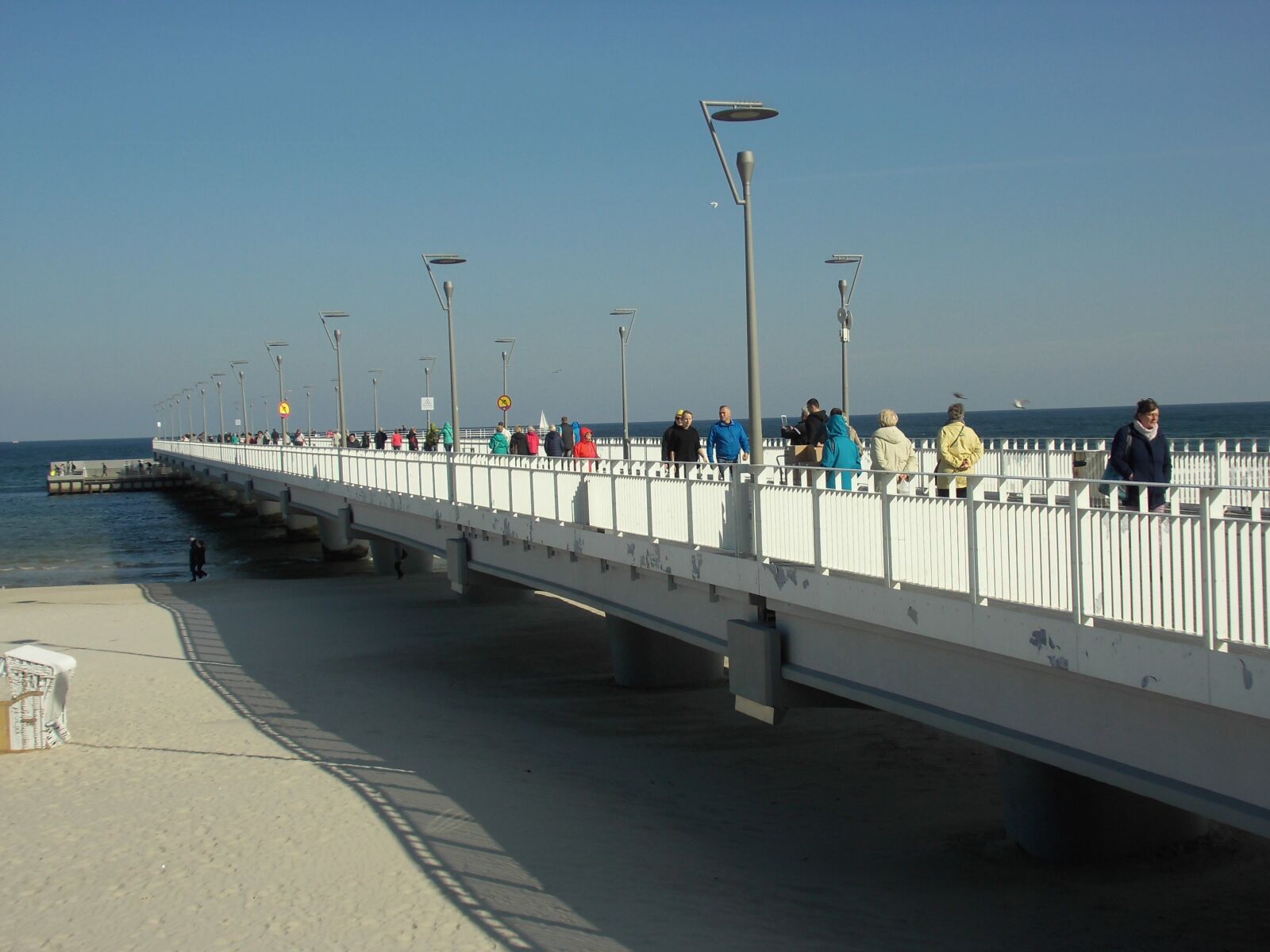 MEDION MD86824 sample photo. Sea bridge, kolobrzeg, baltic photography