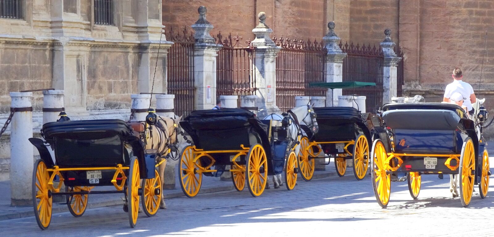 Sony Cyber-shot DSC-WX350 sample photo. Seville, horse-drawn carriage, fiaker photography