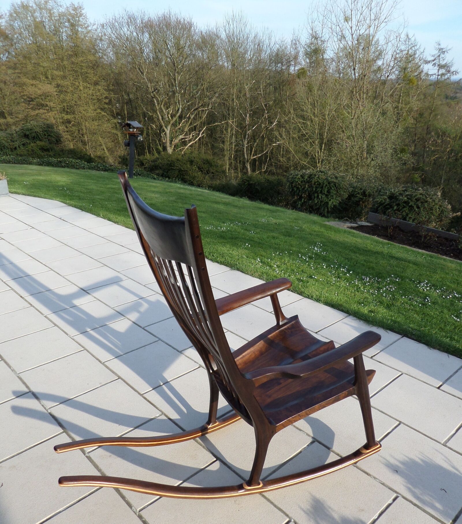 Samsung WB30F/WB31F/WB32F sample photo. Rocking chair, walnut, seat photography