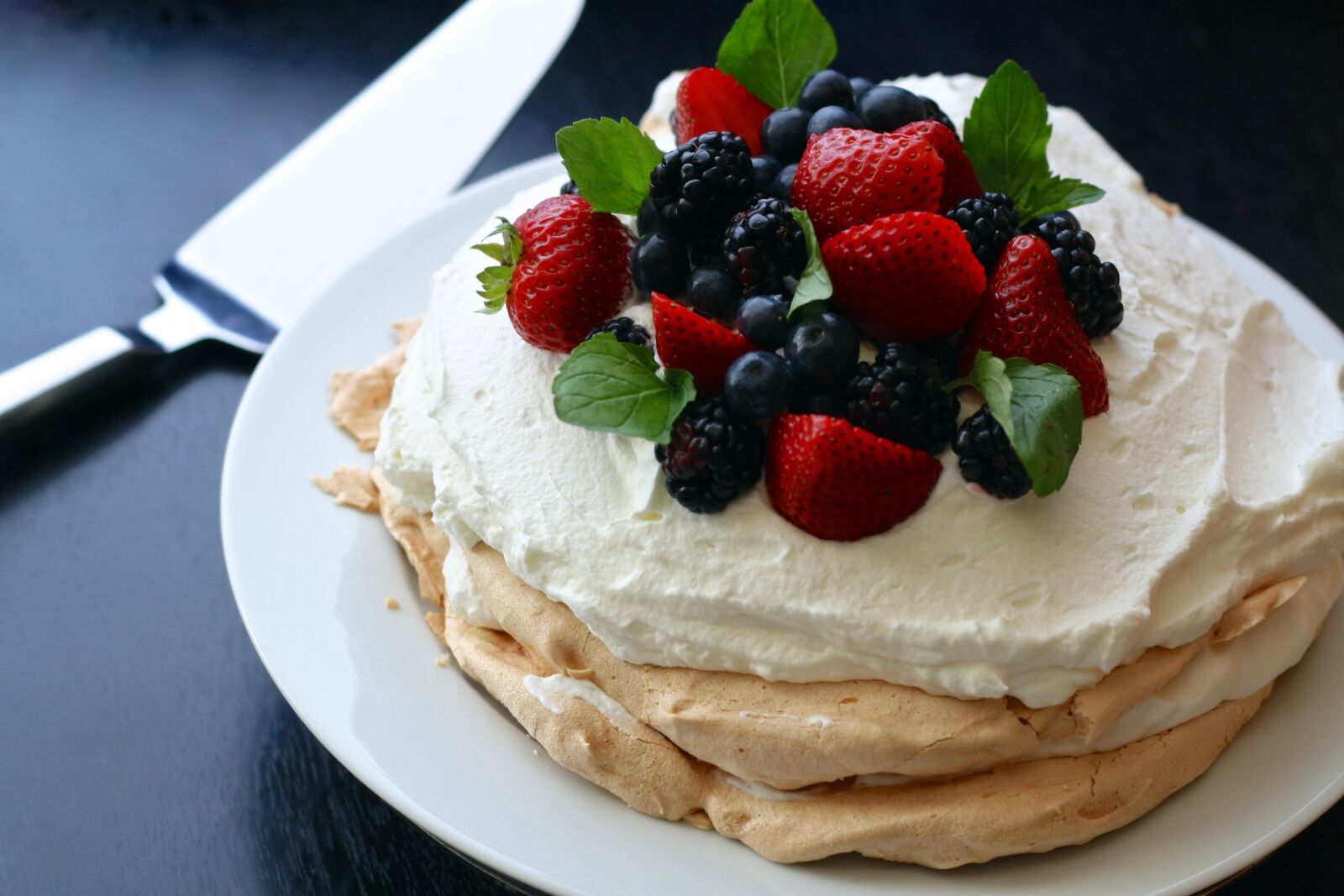 Canon EOS 1000D (EOS Digital Rebel XS / EOS Kiss F) sample photo. Mixed berries, pavlova, pie photography