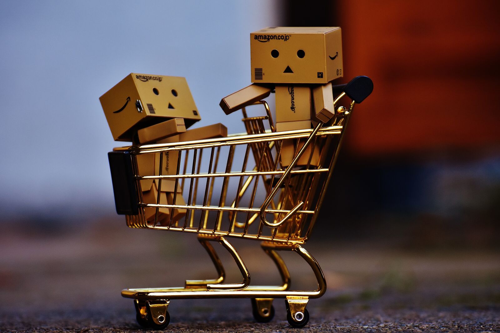 Nikon D7200 sample photo. Danbo, figures, shopping cart photography