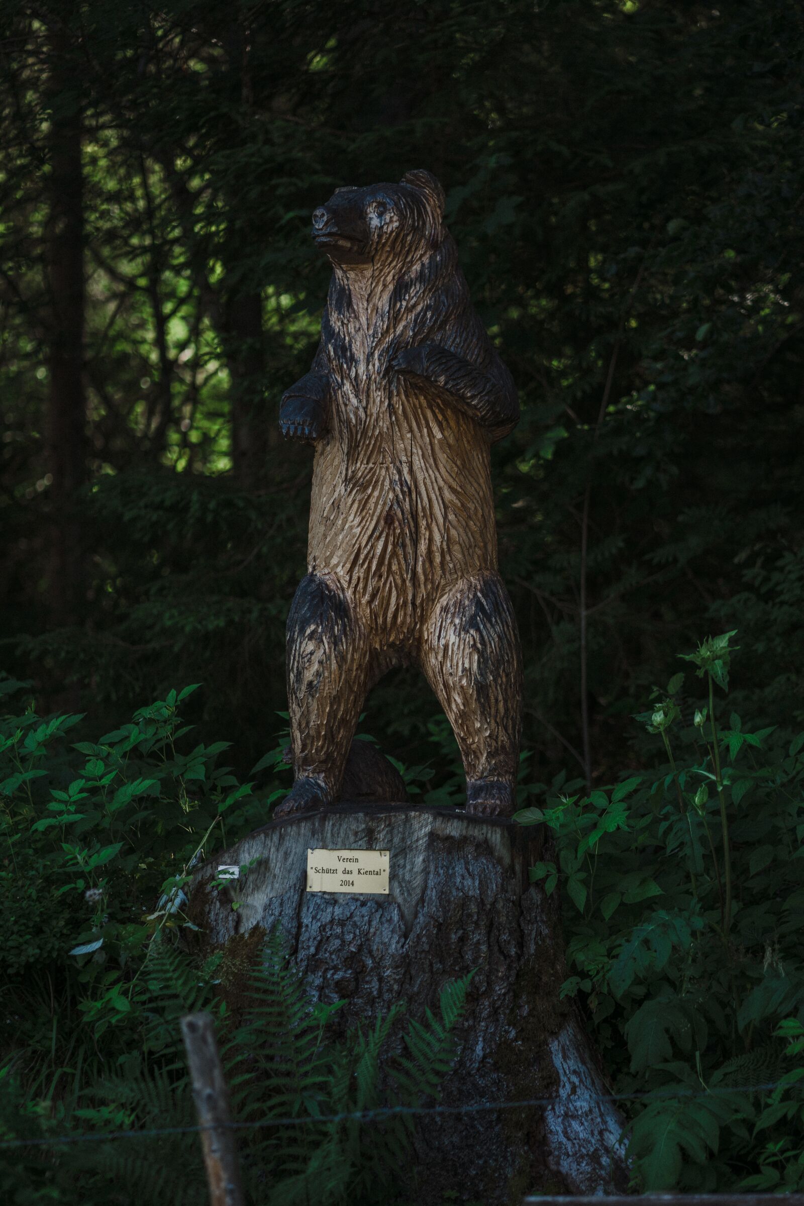 Sony a7 II + Sony FE 85mm F1.8 sample photo. Bear, holzfigur, art photography