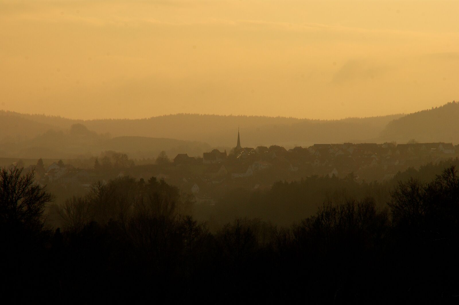 Sony Alpha DSLR-A350 sample photo. Village, landscape, hill photography