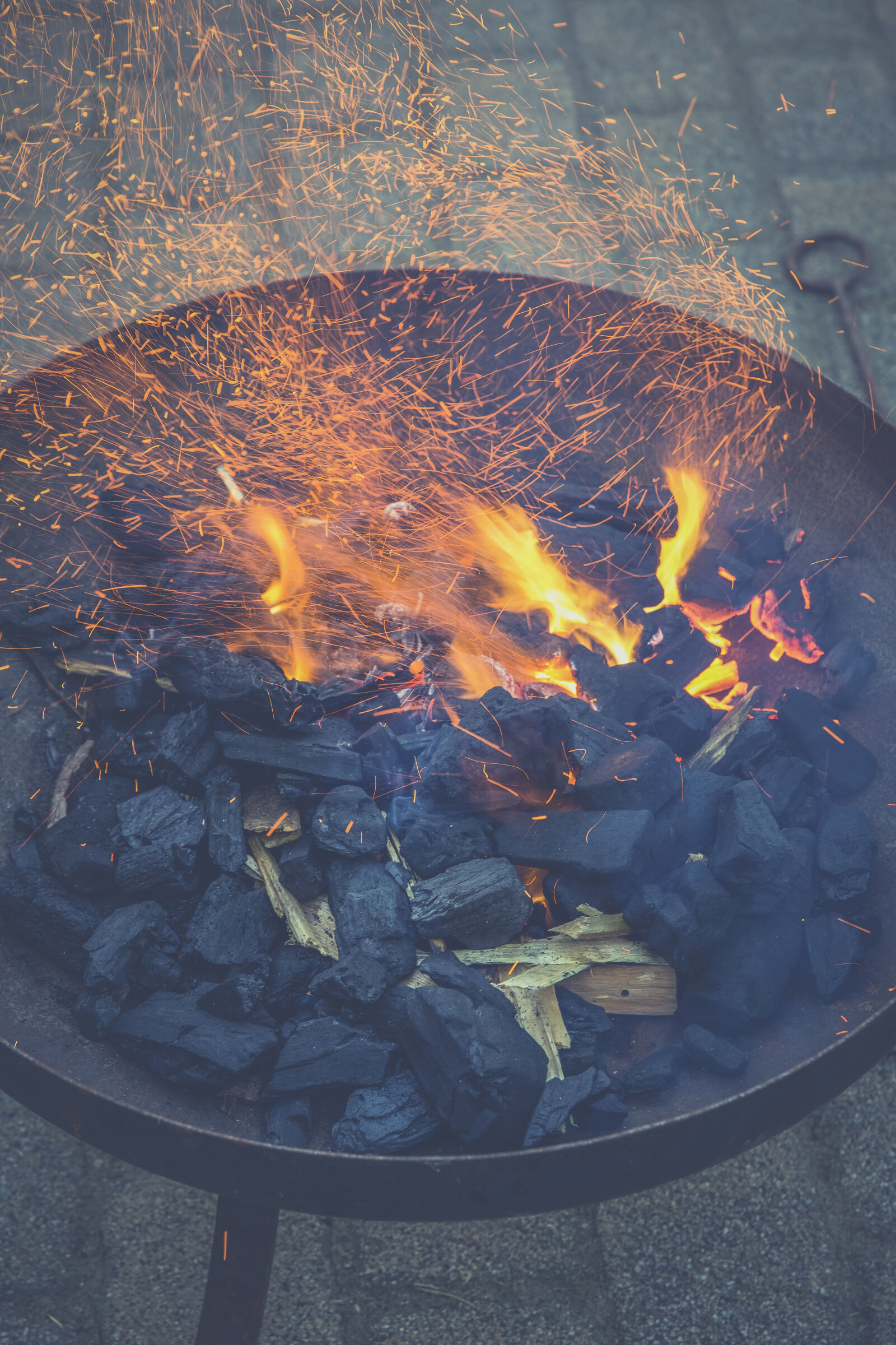 Canon EF 24-70mm F2.8L II USM sample photo. Wood, fire, flame, coal photography