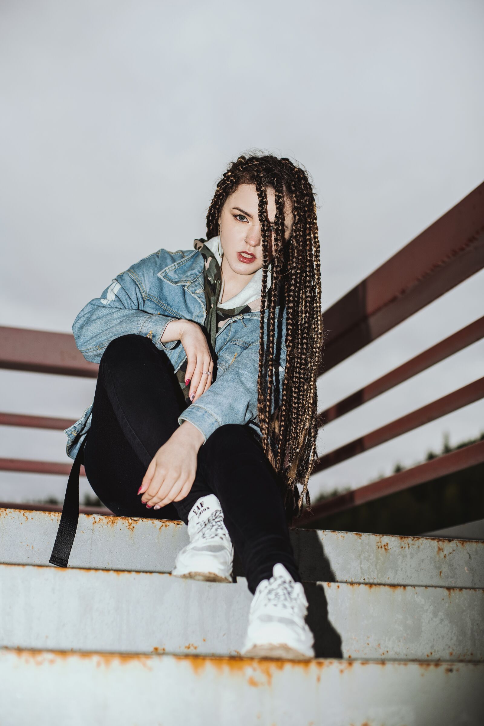 Nikon D850 sample photo. Girl, hairstyle, dreadlocks photography