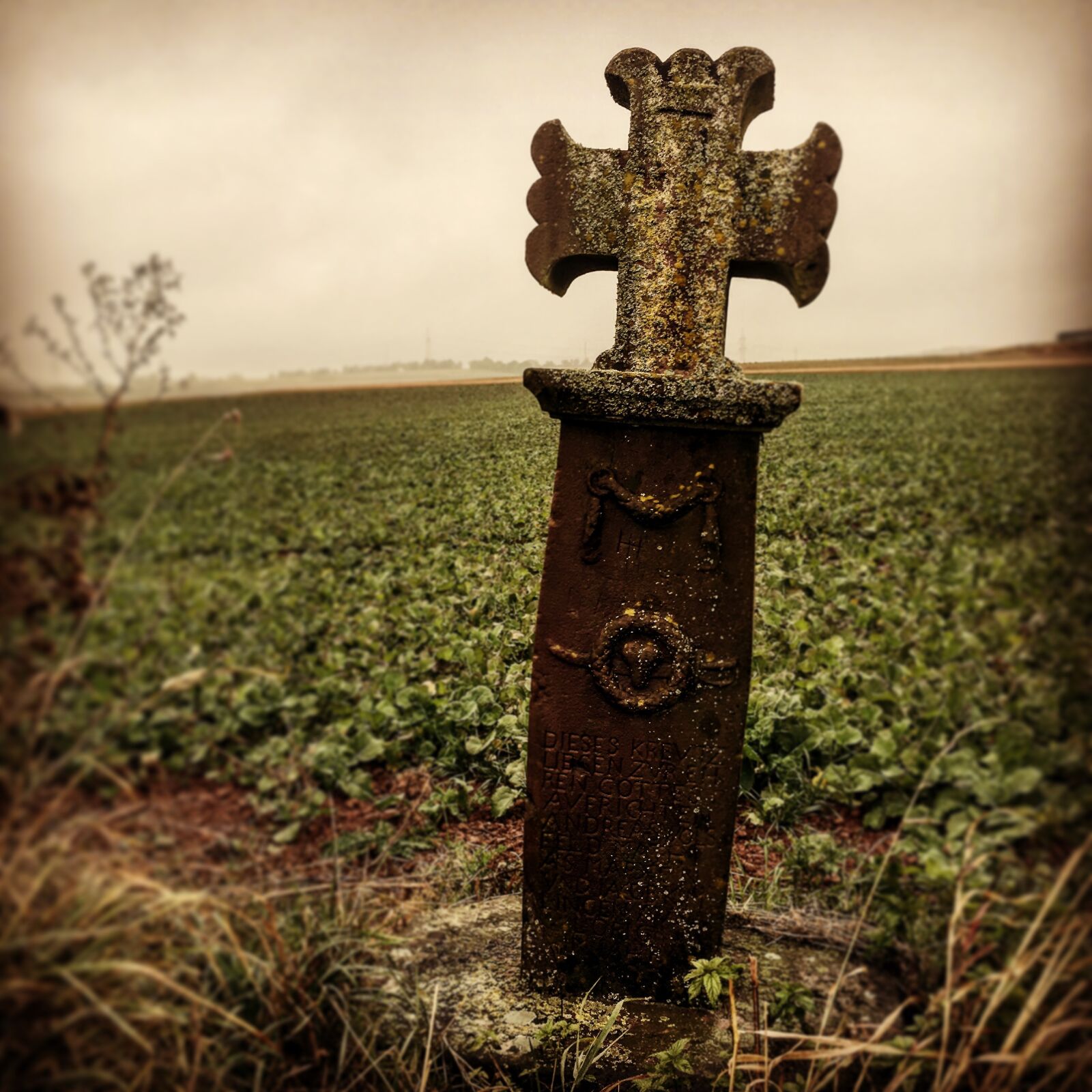 Apple iPhone 6s sample photo. Wayside cross, cross, nature photography