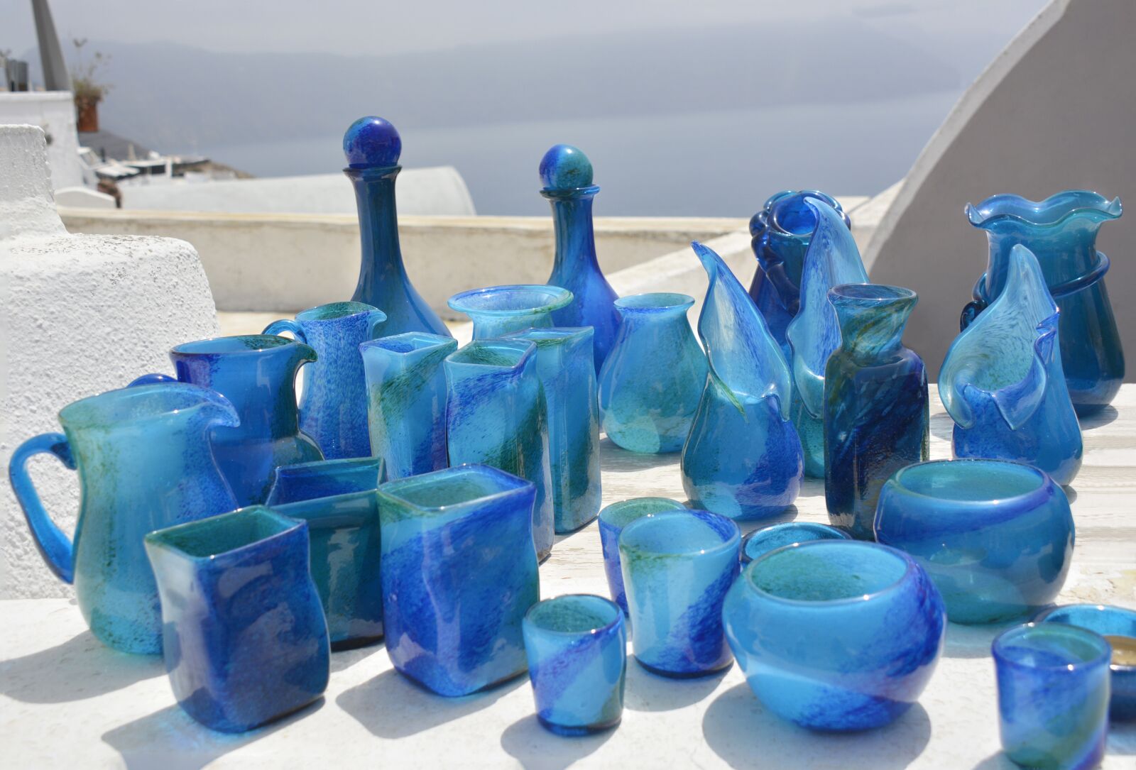 Nikon D7100 sample photo. Vases, blue, glass photography