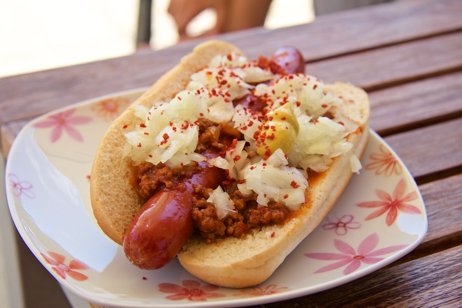 Canon EF-S 17-85mm F4-5.6 IS USM sample photo. Hot dog, eat, food photography