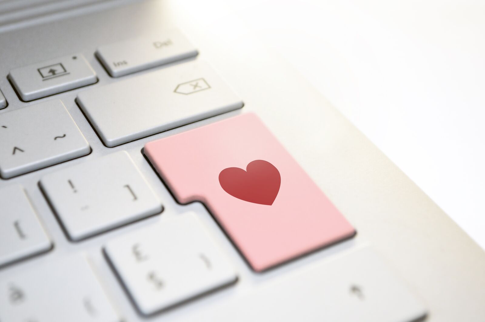 Nikon D3200 sample photo. Heart, love, keyboard photography