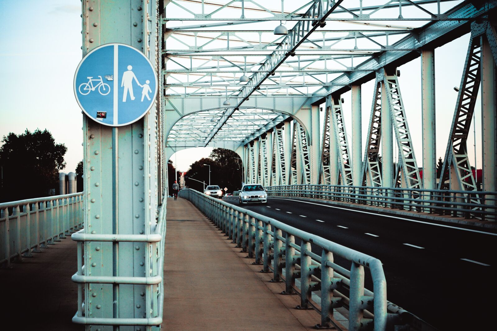 Canon EOS 450D (EOS Rebel XSi / EOS Kiss X2) + Canon EF 50mm F1.8 II sample photo. Bridge, iron, crossing photography