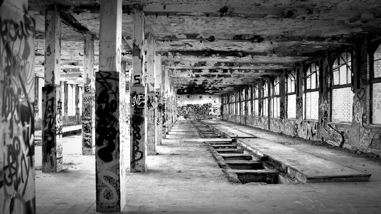 Nikon D5200 sample photo. Lost places, factory, black photography