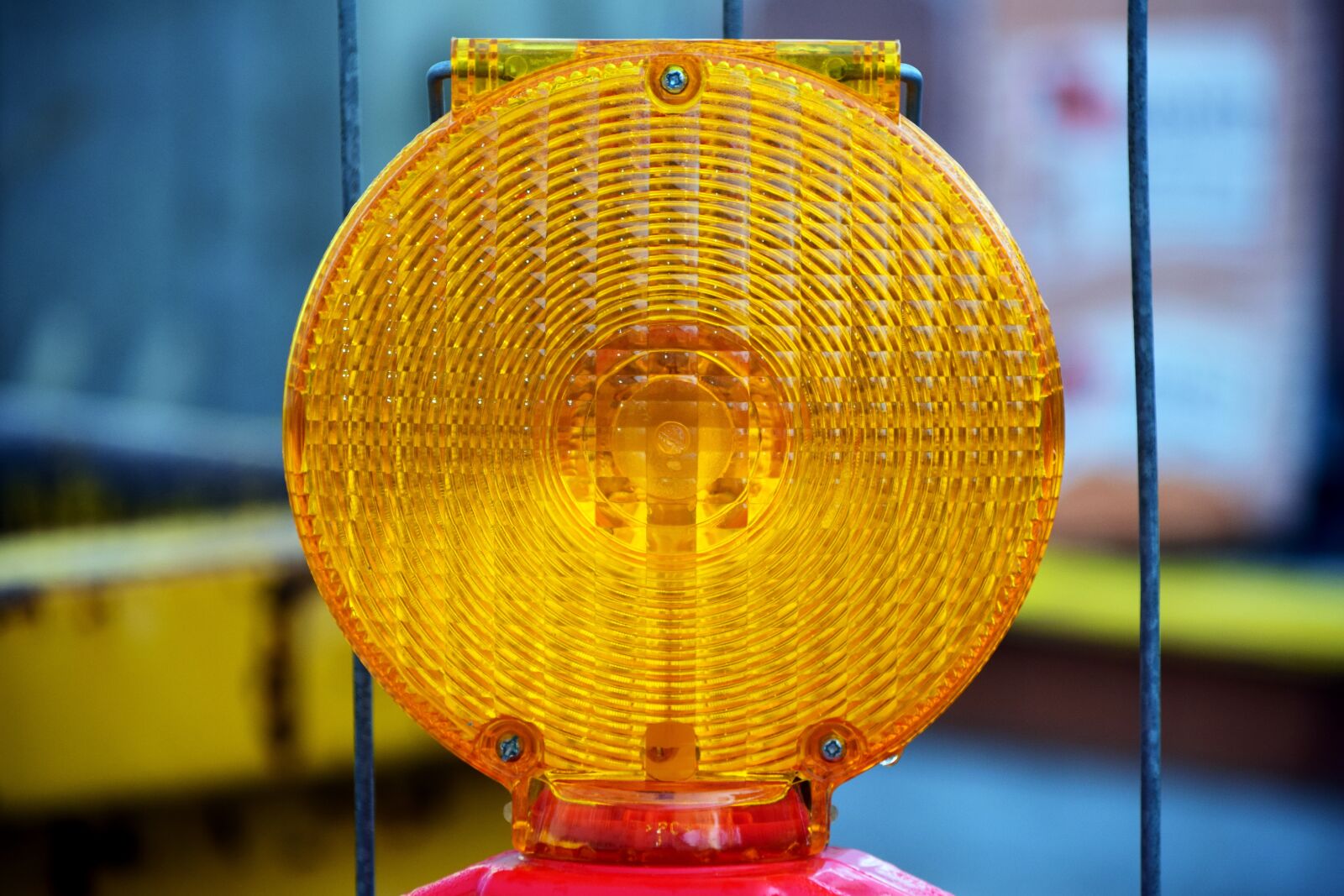 Nikon D3300 sample photo. Baulicht, lamp, signal photography