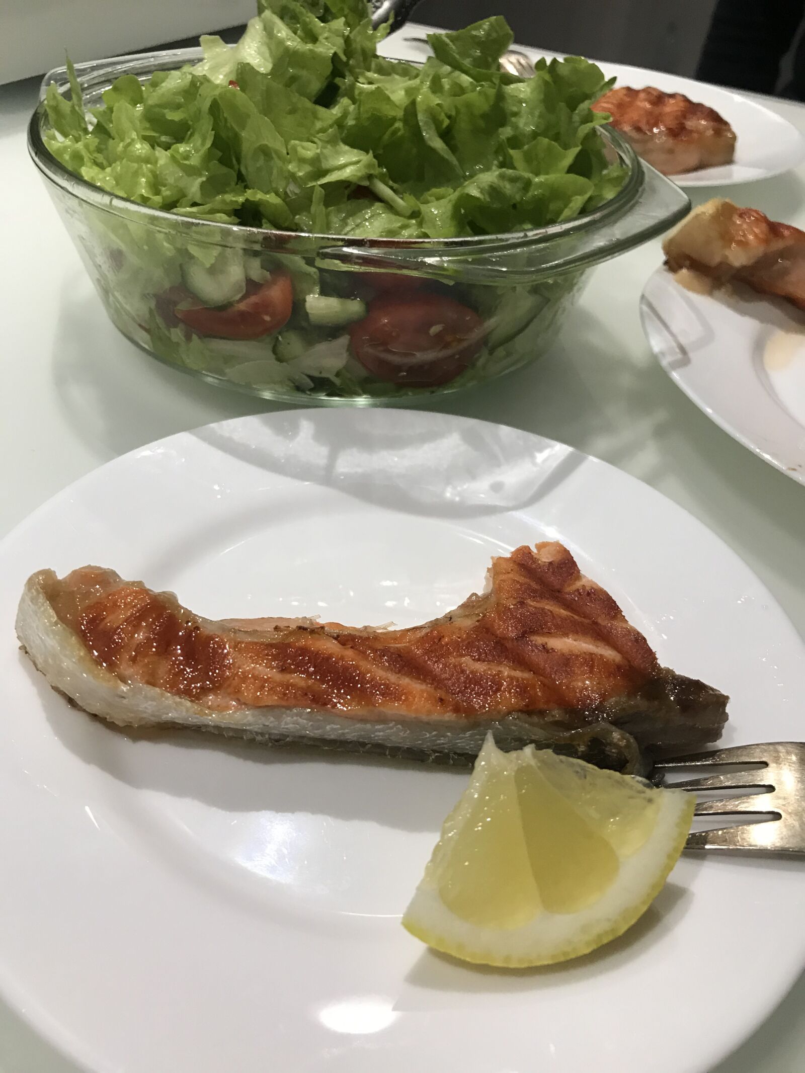 iPhone 7 back camera 3.99mm f/1.8 sample photo. Fish, healthy, dinner photography