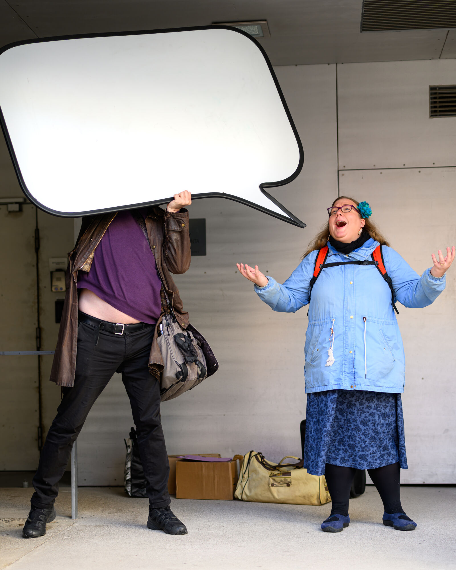 Nikon Z8 sample photo. Comic speech bubble fun photography