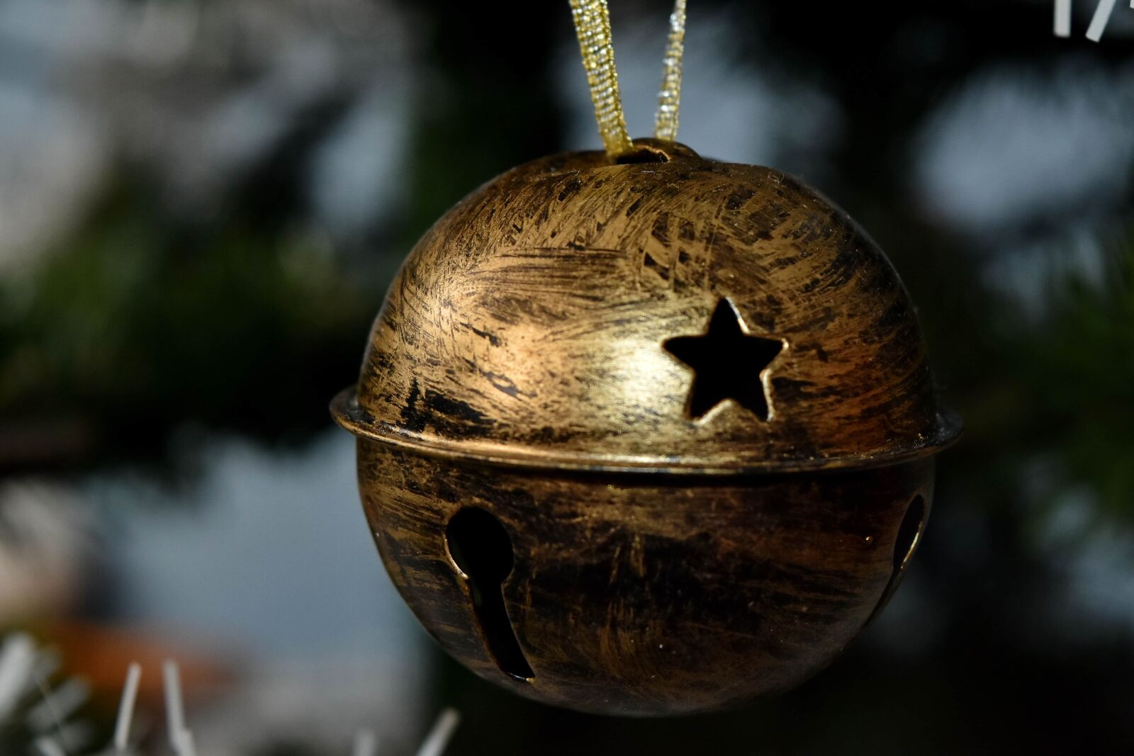 Nikon D5500 sample photo. Bronze, christmas, christmas tree photography