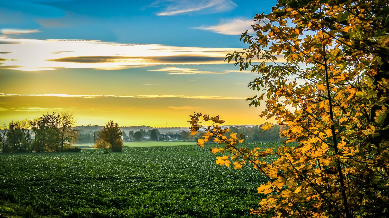 Canon EF-S 17-85mm F4-5.6 IS USM sample photo. Sunset, autumn, landscape photography