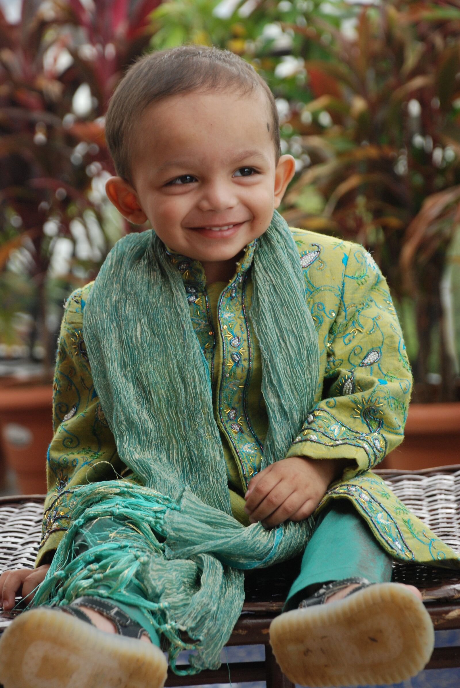 Nikon D80 sample photo. Indian, boy, traditional dress photography