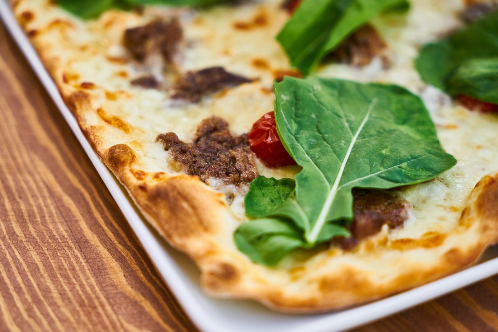Sony a7R II sample photo. Pizza, meat, dough photography