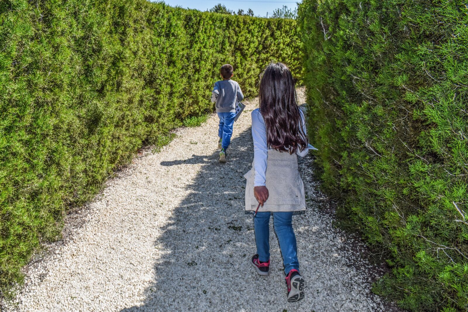 Nikon D3300 sample photo. Kids, playing, maze photography