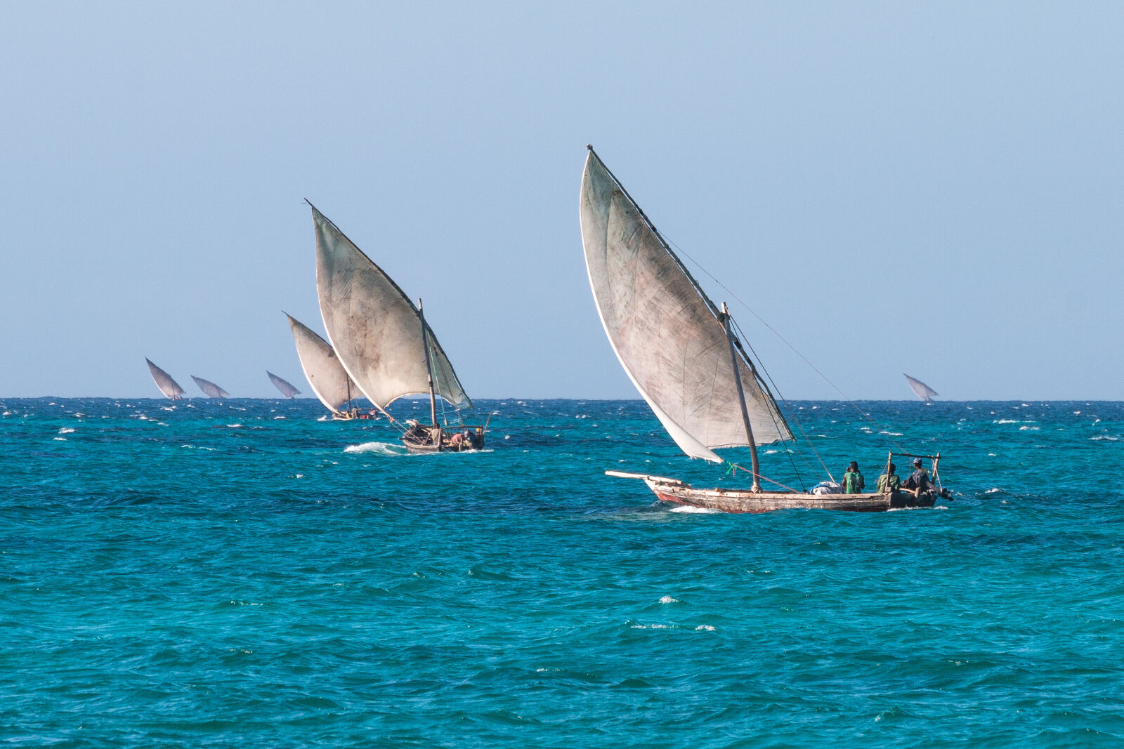 Tamron SP 70-300mm F4-5.6 Di VC USD sample photo. Africa, blue, boats, sea photography
