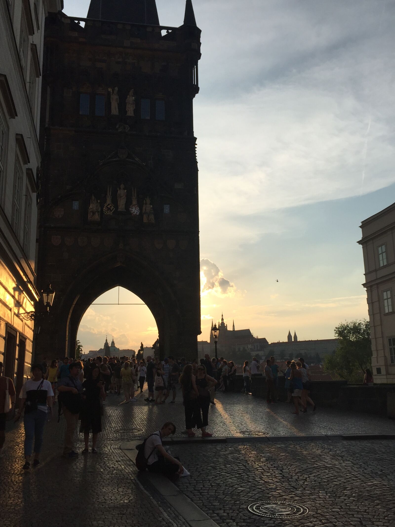 iPhone 6 back camera 4.15mm f/2.2 sample photo. Prague, czech republic, sunset photography
