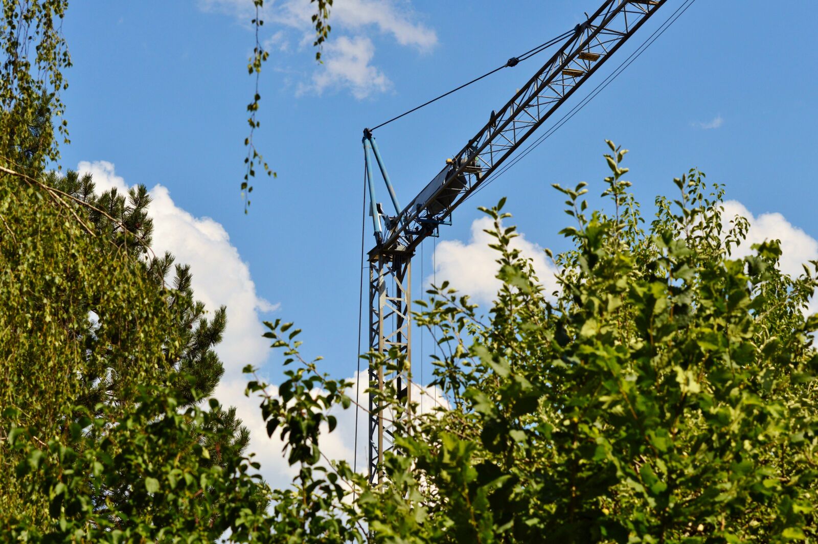 Nikon D3200 sample photo. Crane, baukran, load crane photography