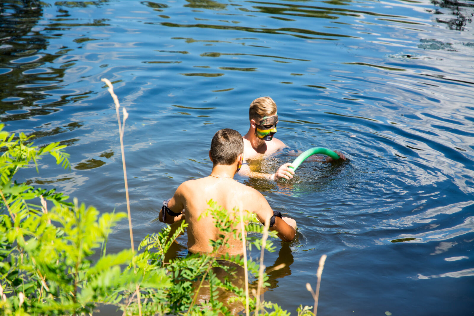 Nikon D7100 sample photo. Camp, dip, forest, pine photography