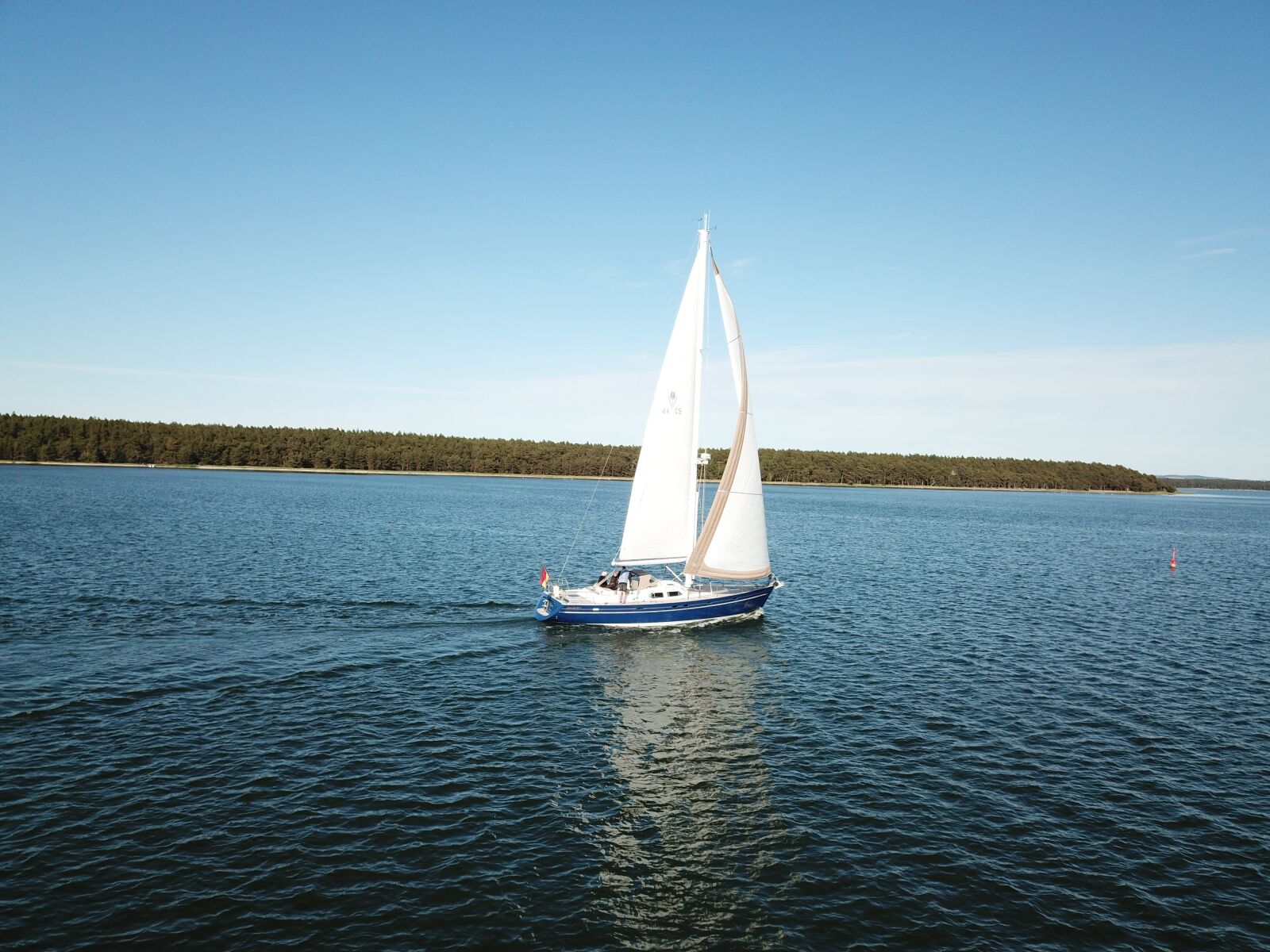 DJI FC220 sample photo. Sailing vessel, sea, wave photography