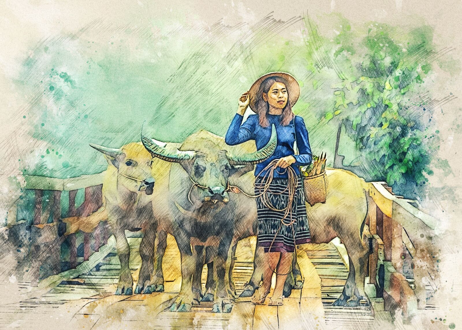 Canon EOS 5D Mark III sample photo. Animals, asia, buffalo photography